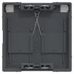 Schneider Electric Merten MEG4564-0403 Fedlap, 2xRJ45 moduláris betétekhez, feliratozható, System-M, fekete