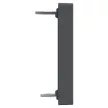 Schneider Electric Merten MEG4564-0403 Fedlap, 2xRJ45 moduláris betétekhez, feliratozható, System-M, fekete