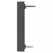 Schneider Electric Merten MEG4564-0403 Fedlap, 2xRJ45 moduláris betétekhez, feliratozható, System-M, fekete