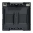 Schneider Electric Merten MEG4564-0414 Fedlap, 2xRJ45 moduláris betétekhez, feliratozható, System-M, antracit