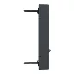 Schneider Electric Merten MEG4564-0414 Fedlap, 2xRJ45 moduláris betétekhez, feliratozható, System-M, antracit