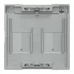 Schneider Electric Merten MEG4564-0460 Fedlap, 2xRJ45 moduláris betétekhez, feliratozható, System-M, alumínium