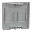 Schneider Electric Merten MEG4564-0460 Fedlap, 2xRJ45 moduláris betétekhez, feliratozható, System-M, alumínium