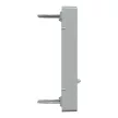 Schneider Electric Merten MEG4564-0460 Fedlap, 2xRJ45 moduláris betétekhez, feliratozható, System-M, alumínium