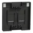 Schneider Electric Merten MEG4564-6034 Fedlap, 2xRJ45 moduláris betétekhez, feliratozható, System-D, antracit