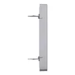 Schneider Electric Merten MEG4564-6036 Fedlap, 2xRJ45 moduláris betétekhez, feliratozható, System-D, acél