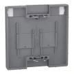 Schneider Electric Merten MEG4564-6036 Fedlap, 2xRJ45 moduláris betétekhez, feliratozható, System-D, acél