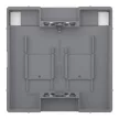 Schneider Electric Merten MEG4564-6050 Fedlap, 2xRJ45 moduláris betétekhez, feliratozható, System-D, nikkel