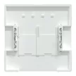 Schneider Electric Merten MEG4572-6035 fedlap, 2xRJ45 aljzathoz  lótuszfehér - System-D (D-Life / D-Antik)