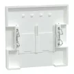 Schneider Electric Merten MEG4572-6035 fedlap, 2xRJ45 aljzathoz  lótuszfehér - System-D (D-Life / D-Antik)
