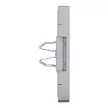 Schneider Electric Merten MEG4572-6036 Fedlap, 2xRJ45 aljzathoz, System-D, acél
