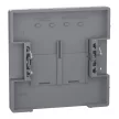 Schneider Electric Merten MEG4572-6036 Fedlap, 2xRJ45 aljzathoz, System-D, acél