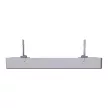 Schneider Electric Merten MEG4572-6036 Fedlap, 2xRJ45 aljzathoz, System-D, acél