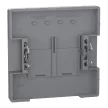 Schneider Electric Merten MEG4572-6050 Fedlap, 2xRJ45 aljzathoz, System-D, nikkel