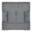 Schneider Electric Merten MEG4572-6050 Fedlap, 2xRJ45 aljzathoz, System-D, nikkel