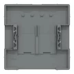 Schneider Electric Merten MEG4572-6052 Fedlap, 2xRJ45 aljzathoz, System-D, mokka