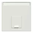 Schneider Electric Merten MEG4573-0319 Fedlap, 1xRJ45 aljzathoz, feliratozható, System-M, polárfehér