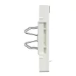 Schneider Electric Merten MEG4573-0319 fedlap, 1xRJ45 aljzathoz, feliratozható  polárfehér - System-M (M-Plan / M-Pure / M-Smart)