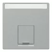 Schneider Electric Merten MEG4573-0460 Fedlap, 1xRJ45 aljzathoz, feliratozható, System-M, alumínium