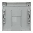 Schneider Electric Merten MEG4573-0460 Fedlap, 1xRJ45 aljzathoz, feliratozható, System-M, alumínium