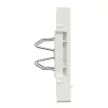Schneider Electric Merten MEG4574-0319 fedlap, 2xRJ45 aljzathoz, feliratozható  polárfehér - System-M (M-Plan / M-Pure / M-Smart)