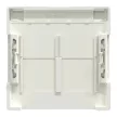 Schneider Electric Merten MEG4574-0319 Fedlap, 2xRJ45 aljzathoz, feliratozható, System-M, polárfehér