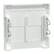 Schneider Electric Merten MEG4574-0325 Fedlap, 2xRJ45 aljzathoz, feliratozható, System-M, aktívfehér