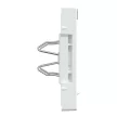 Schneider Electric Merten MEG4574-0325 Fedlap, 2xRJ45 aljzathoz, feliratozható, System-M, aktívfehér
