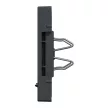 Schneider Electric Merten MEG4574-0414 Fedlap, 2xRJ45 aljzathoz, feliratozható, System-M, antracit