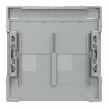 Schneider Electric Merten MEG4574-0460 Fedlap, 2xRJ45 aljzathoz, feliratozható, System-M, alumínium