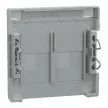 Schneider Electric Merten MEG4574-0460 Fedlap, 2xRJ45 aljzathoz, feliratozható, System-M, alumínium
