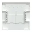Schneider Electric Merten MEG4574-6035 Fedlap, 2xRJ45 aljzathoz, feliratozható, System-D, lótuszfehér
