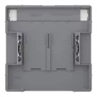 Schneider Electric Merten MEG4574-6036 Fedlap, 2xRJ45 aljzathoz, feliratozható, System-D, acél