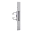 Schneider Electric Merten MEG4574-6036 Fedlap, 2xRJ45 aljzathoz, feliratozható, System-D, acél