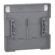 Schneider Electric Merten MEG4574-6036 Fedlap, 2xRJ45 aljzathoz, feliratozható, System-D, acél