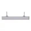 Schneider Electric Merten MEG4574-6036 Fedlap, 2xRJ45 aljzathoz, feliratozható, System-D, acél