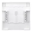 Schneider Electric Merten MEG4574-6050 Fedlap, 2xRJ45 aljzathoz, feliratozható, System-D, nikkel