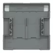 Schneider Electric Merten MEG4574-6052 Fedlap, 2xRJ45 aljzathoz, feliratozható, System-D, mokka