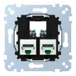 Schneider Electric Merten MEG4576-0022 2xRJ45 Cat6 STP aljzat, fedlap és keret nélkül