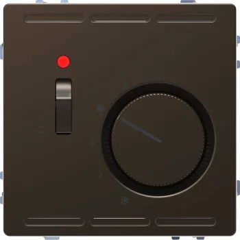   Schneider Electric Merten MEG5760-6052 Szobatermosztát kapcsolóval 10 A 250V AC  mokka - System-D (D-Life / D-Antik)