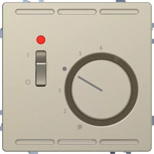Schneider Electric Merten MEG5761-6033 Szobatermosztát kapcsolóval 10 A 24V AC  szahara - System-D (D-Life / D-Antik)