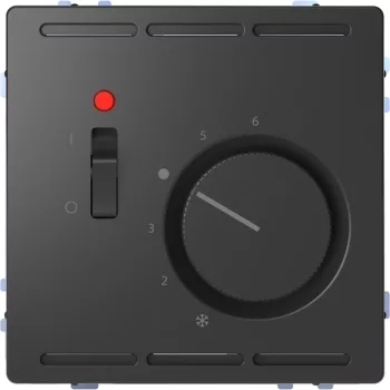   Schneider Electric Merten MEG5761-6034 Szobatermosztát kapcsolóval 10 A 24V AC  antracit - System-D (D-Life / D-Antik)