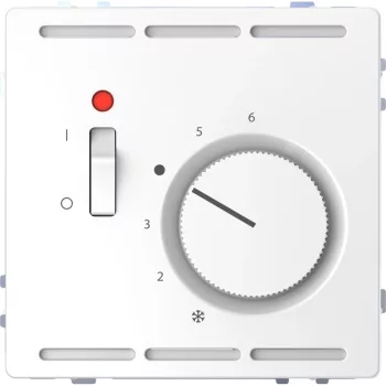 Schneider Electric Merten MEG5761-6035 Szobatermosztát, kapcsolóval, 24 V, System-D, lótuszfehér