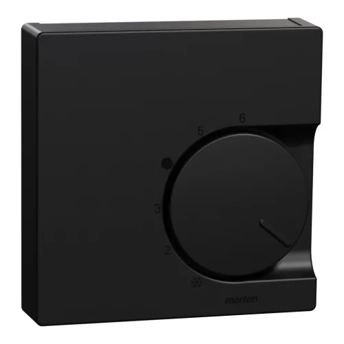 Schneider Electric Merten MEG5762-0403 fedlap váltóérintkezővel ellátott szobatermosztátokhoz  fekete - System-M (M-Plan / M-Pure / M-Smart)