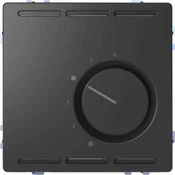   Schneider Electric Merten MEG5762-6034 Szobatermosztát váltóérintkezővel 10 A 250V AC  antracit - System-D (D-Life / D-Antik)