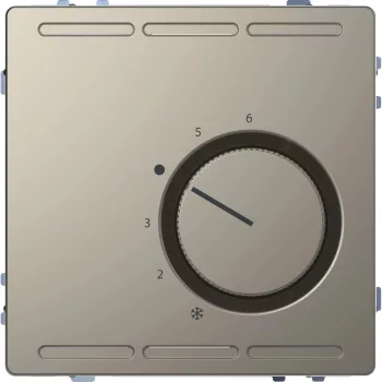   Schneider Electric Merten MEG5762-6050 Szobatermosztát váltóérintkezővel 10 A 250V AC  nikkel - System-D (D-Life / D-Antik)