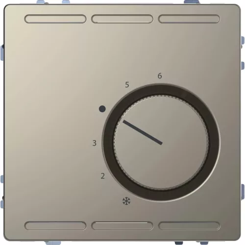 Schneider Electric Merten MEG5762-6050 Szobatermosztát váltóérintkezővel 10 A 250V AC  nikkel - System-D (D-Life / D-Antik)