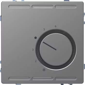   Schneider Electric Merten MEG5763-6036 Szobatermosztát váltóérintkezővel 10 A 24V AC  acél - System-D (D-Life / D-Antik)