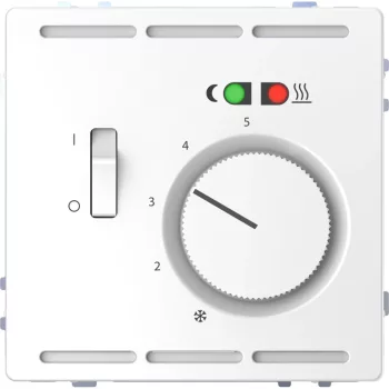 Schneider Electric Merten MEG5764-6035 Padlótermosztát, kapcsolóval, 250 V, 10A, System-D, lótuszfehér