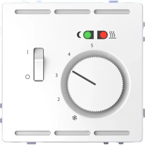 Schneider Electric Merten MEG5764-6035 padlótermosztát 10A 250V AC  lótuszfehér - System-D (D-Life / D-Antik)